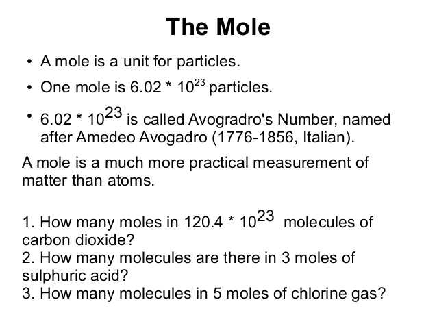 Mole Day